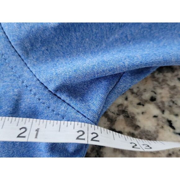 Pebble Beach Performance Polo‎ Shirt Men's Size Med Short Sleeve Blue - Picture 4 of 5